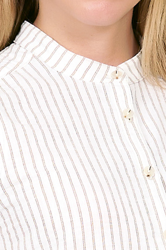 Blusa De Mujer A Rayas Sin Mangas,