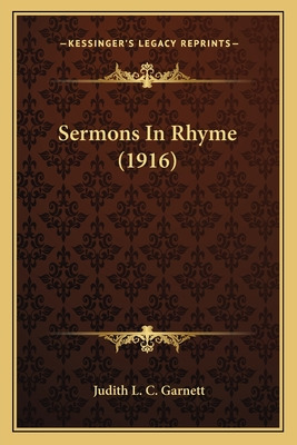 Libro Sermons In Rhyme (1916) - Garnett, Judith L. C.