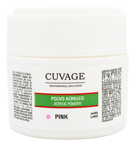 Cuvage Polímero Polvo Acrílico Uñas Esculpidas Manicuría 30g