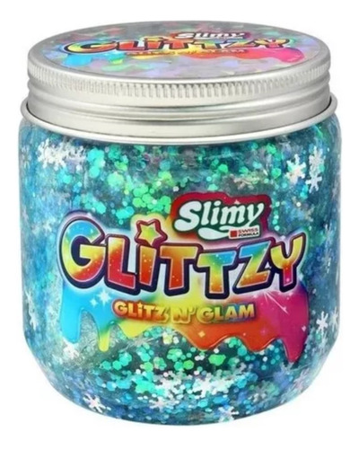 Slime Glitter Wabro Slimy Glittzy X1 Unidad Surtido 240g