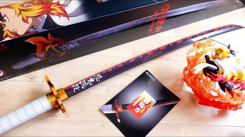 Imagen 7 de 10 de Proplica Nichirin Sword Rengoku Demon Slayer Kimetsunoyaiba