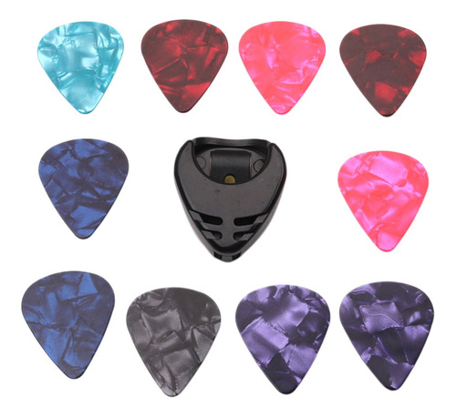 Imagen 4 de 12 de Púas De Guitarra Con Estuche De Almacenamiento
