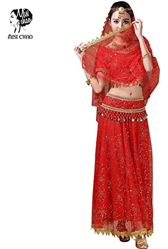 Misi Chao Traje De Danza Del Vientre Vestido De Bollywood Tr