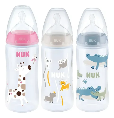 Mamadeira Nuk First Choice 300ml Bico De Silicone +6 Meses