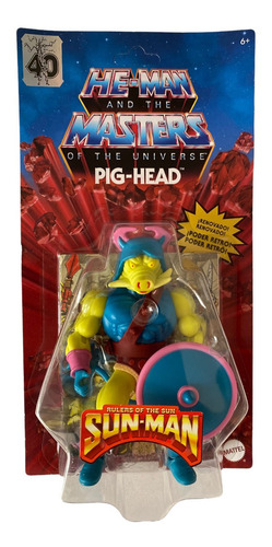 Pig Head Motu Origins Retro Play Mattel Wave 9 Unpunched (Usado)