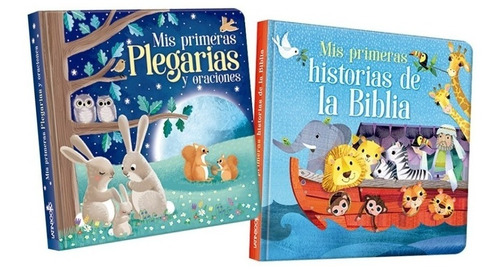Combo 2 Libros Religion Para Niños Luna Azul Biblia