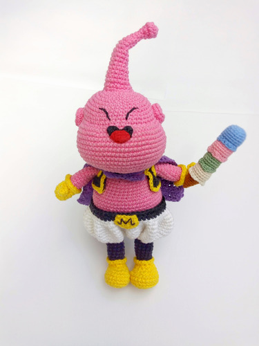 Majin Boo Amigurumi Muñeco Tejido Dragon Ball Z