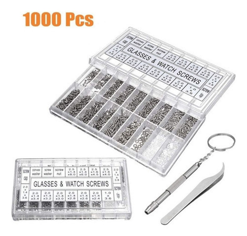 A Glasses Repair Kit 1000 Pieces Screws For