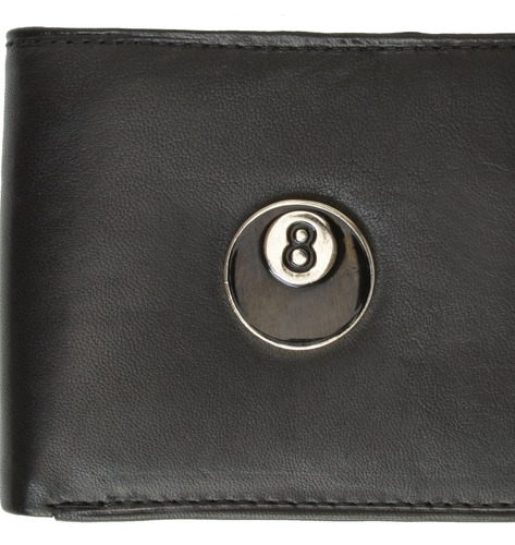 Billetera Mens Wallet Para Hombre, Diseño Bola 8 Bola De