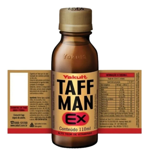 Imagem 2 de 5 de Taffman Ex Yakult 110 Ml Kit Com 6 Suplemento De Vitaminas