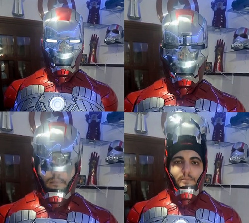 Capacete Comando Voz Mk 5 Homem De Ferro Iron Man Sem Juros