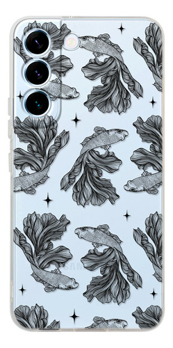 Funda Para Galaxy Pez Beta Patrón Antigolpes Case Anticaidas