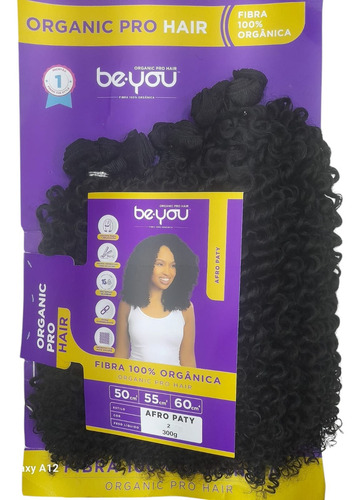 Cabelo Cacheado Fibra Orgánica Be.you Afro Paty (300g) Cor 2 Castanho Escuro