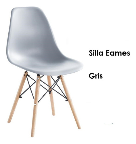 Silla De Comedor Eames Lumax Color Negro, 4 Unidades