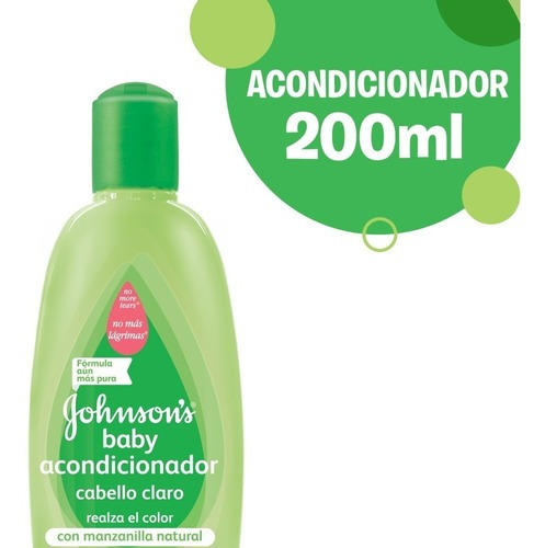  Johnson's Baby Acondicionador Cabello Claro 200ml