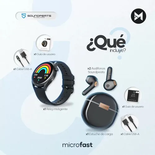 Combo Auricular Air4 Lite + Reloj Watch4 Soundpeats