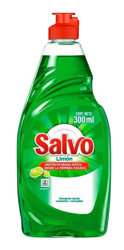 Lavatrastes Líquido Salvo Limón 300ml