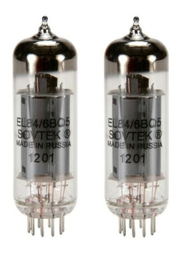 Imagem 1 de 5 de Par De Válvulas El84 M 6bq5w Sovtek Made In Russia