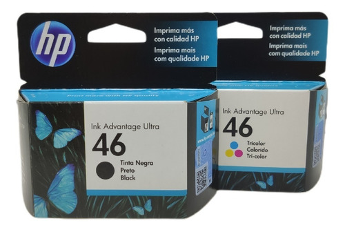 Kit 2 Cartuchos De Tinta 46 Original Hp 2529 4729 5738 5739