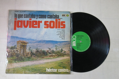 Vinyl Vinilo Lp Acetato Javier Solis Lo Que Cantaba Y Como C