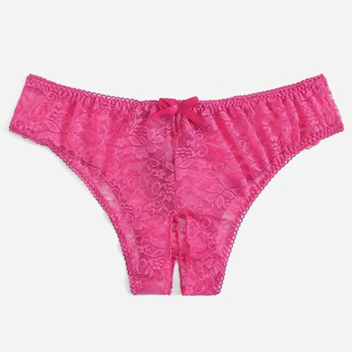 Braguitas De Encaje Floral Para Mujer, 1 Pieza, Sin Entrepie