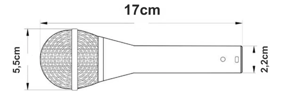 Microfono Novik Fnk580 Dinamico Cardioide Voces Cable 5 Mts