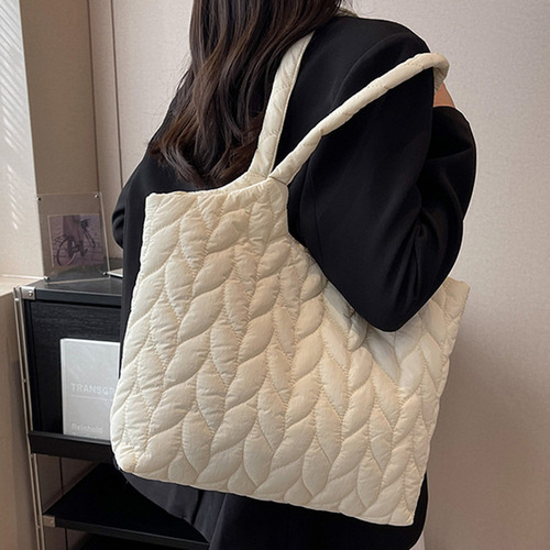Bolsos Acolchados Para Mujer Con Hilo De Bordar De Nylon, To