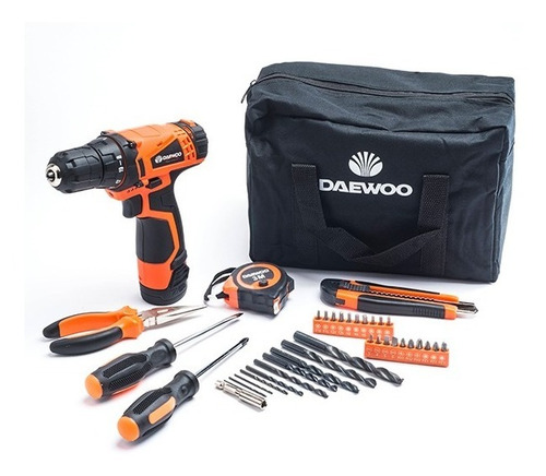 Imagen 5 de 5 de Taladro Inalámbrico Daewoo Dacd1210ck 12v + Accesorios
