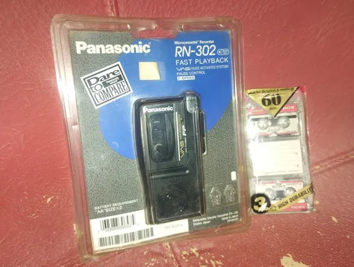comprar Lindo Antigo Mini Gravador Panasonic Rn-302 Caixa Manual