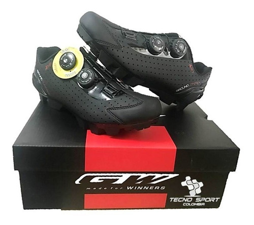 Zapatilla Gw Doble Boa Ciclismo Montaña Bicicleta Promoción