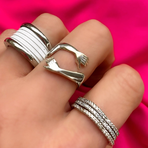 Anillo De Plata 925 Un Con Amor¨ San Valentin