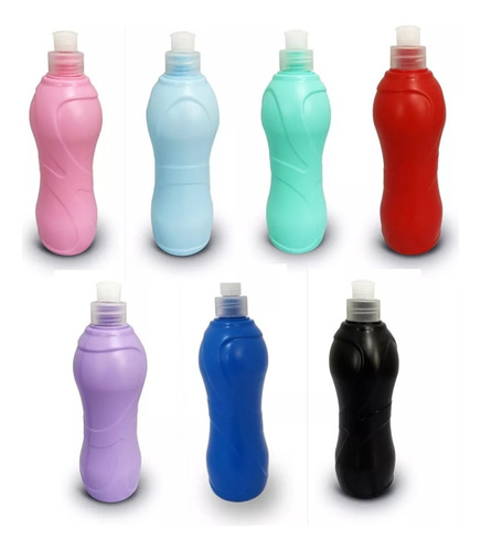 40 Botella Cantimplora 500ml Color Niños Hidratante Rainbow