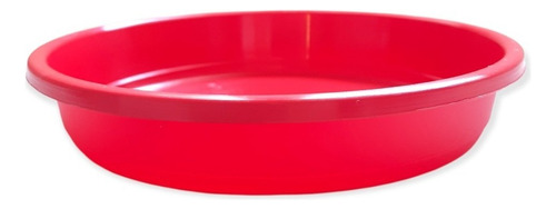 Plato Redondo Maceta Plastico Ta Plastic N14 Color Rojo Plato Clasico Redondo