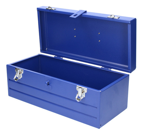 Caja Portaherramientas Metálica Color Azul Sin Charola 17 X