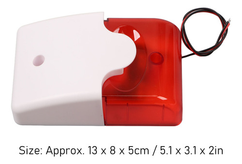 Sirena De Sonido Y Alarma Led Para Incendios, 12 V, Alto Dec