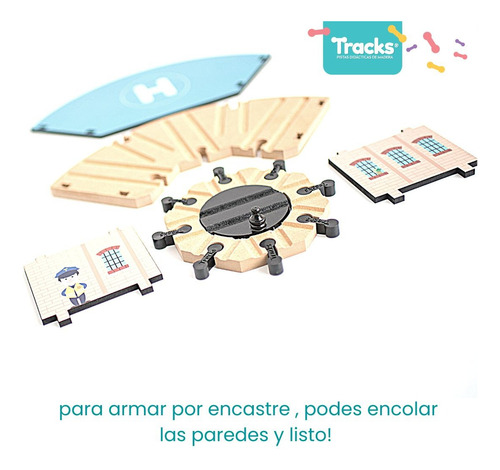Tracks Pistas Pack 46 Tramos De Madera + Cochera
