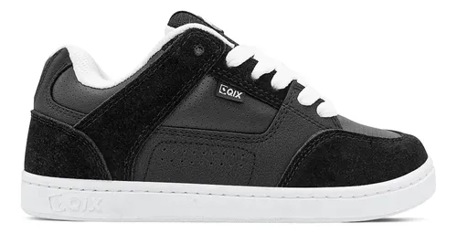 MLB 4636017530 Tnis Qix Skate Retr Am Preto Branco Original Nf JM