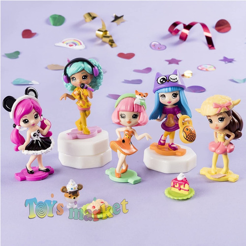 Imagen 8 de 10 de Party Pop Teenies Muñeca Sorpresa Con Confetti Push Fiesta