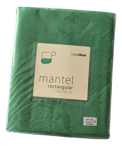 Mantel Rectangular Verde / Decoracion Mesa