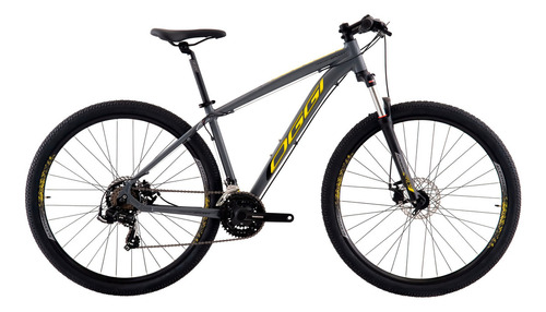 Bicicleta 29 Oggi Hacker Sport 2024 21v Cores Diversas Cor Grafite/amarelo Tamanho Do Quadro 15