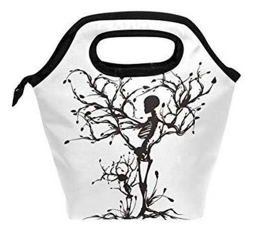 Bolso Térmico Calavera Lunares Adulto Niño 