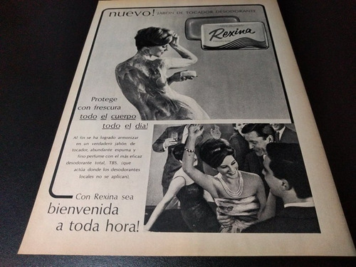 (pb120) Publicidad Clipping Jabon De Tocador Rexina * 1965