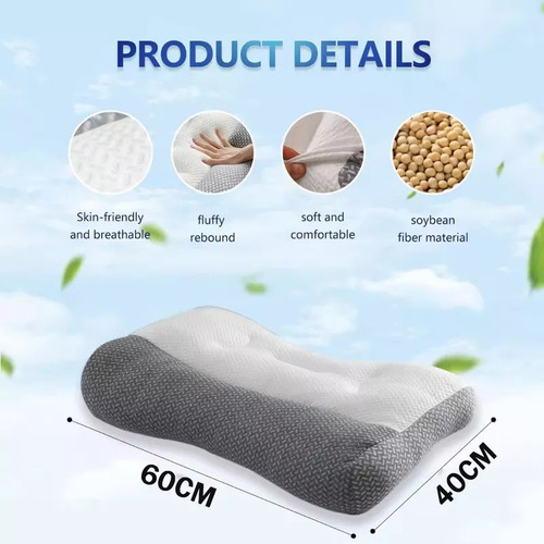 Almohada Ortopédica, Almohada Cómoda De Espuma Viscoelástica