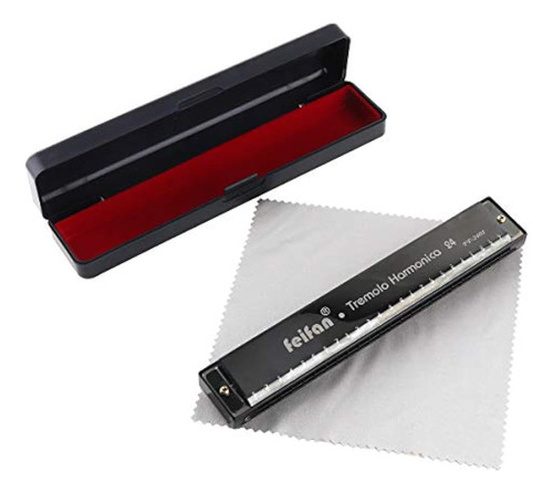 Origlam Harmonica Key C 24 Hole, Professional Tremolo Harmon