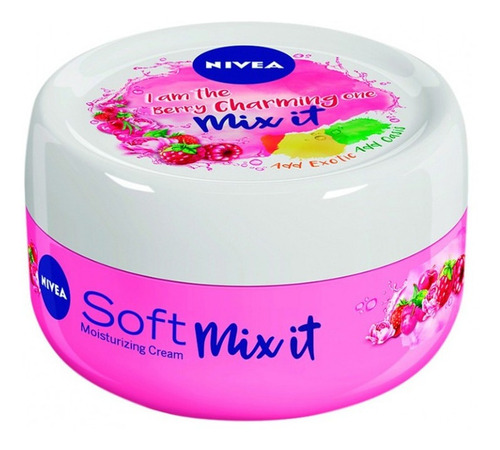 Crema Nivea Soft Mix It Berry Charming 100 Ml (5 Unid.)