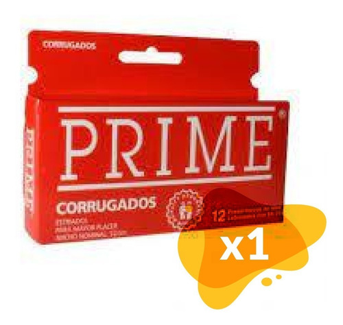 Preservativos Prime Corrugados Caja X12 + 3 Unidades 