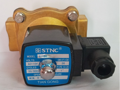 Valvula Solenoide, Rosca 1 Pulgad Con Bobina 110 Volt, Stnc