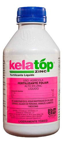 Kelatop Zinc 1 Litro Fertilizante Foliar Quelatado