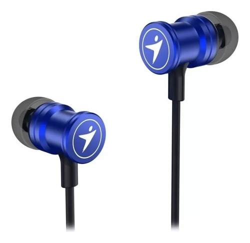 Auricular In Ear Genius Hs-m316 Metalico Azul