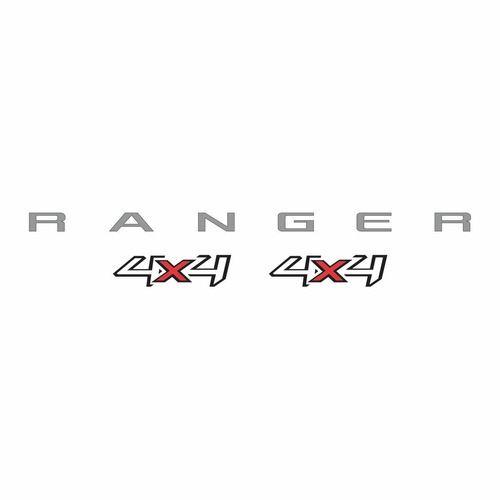 Kit Emblema Adesivo Ford Ranger 4x4 2016 2017 Rgkit07 Fgc